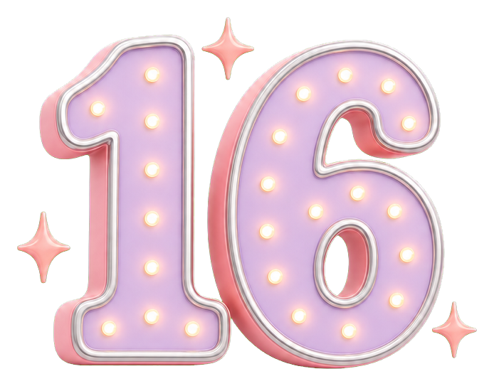 Preview for Marquee 16 Sweet 16 Sticker