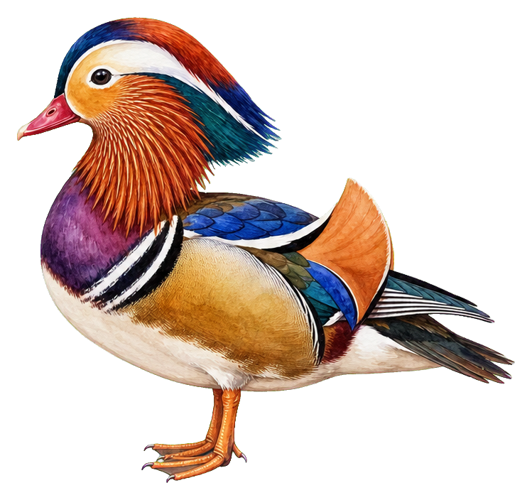 Preview for Mandarin Duck Sticker