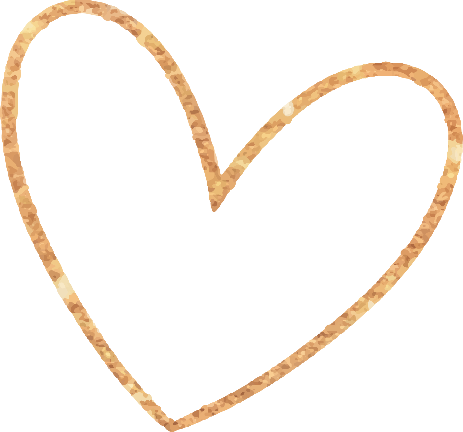 Preview for Golden-heart-outline-watercolor-love-sticker-cd474