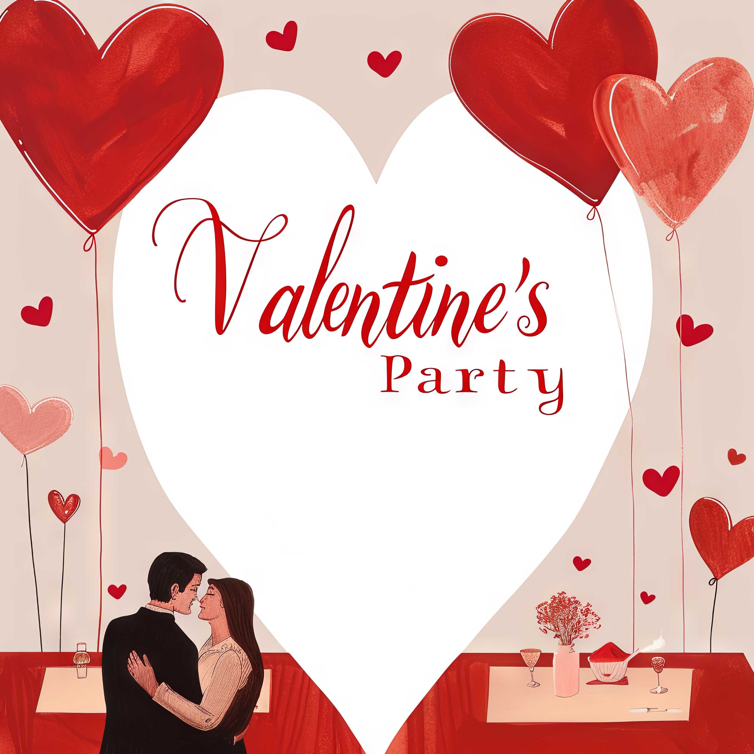 Preview for Valentines-party-invitation-love-background-ae255