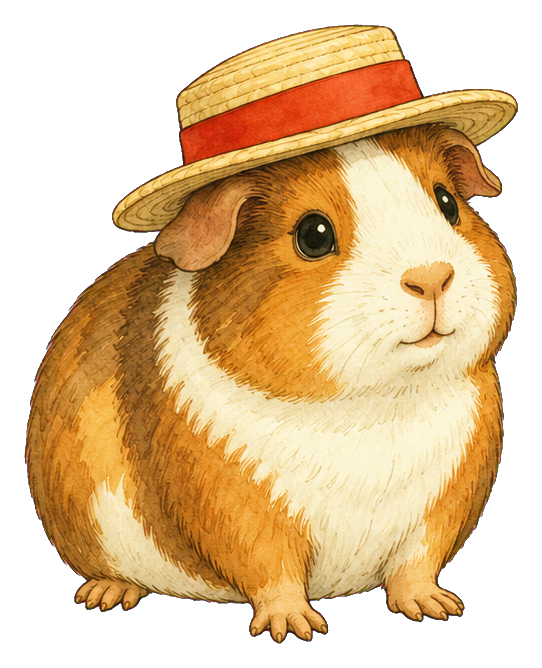 Preview for Guinea Pig In A Straw Hat