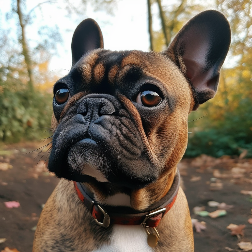 Preview for French-bulldog-autumn-woods-dog-meme-background-ee933