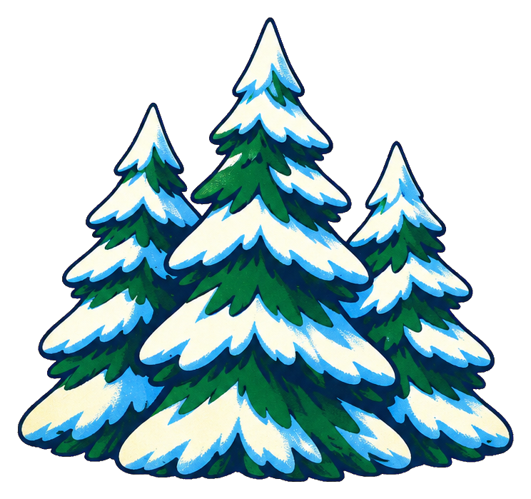 Preview for Alpine Ski Snowy Pine Trees