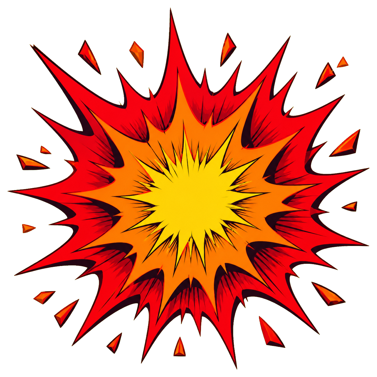 Preview for Explosion Burst Sticker Graphic