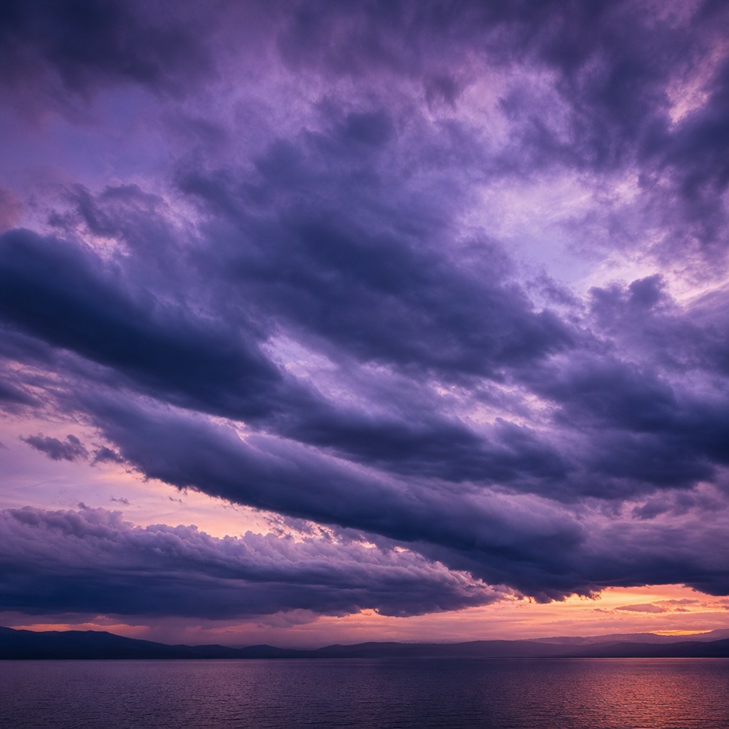 Preview for Violet Dusk Storm Cloud Background