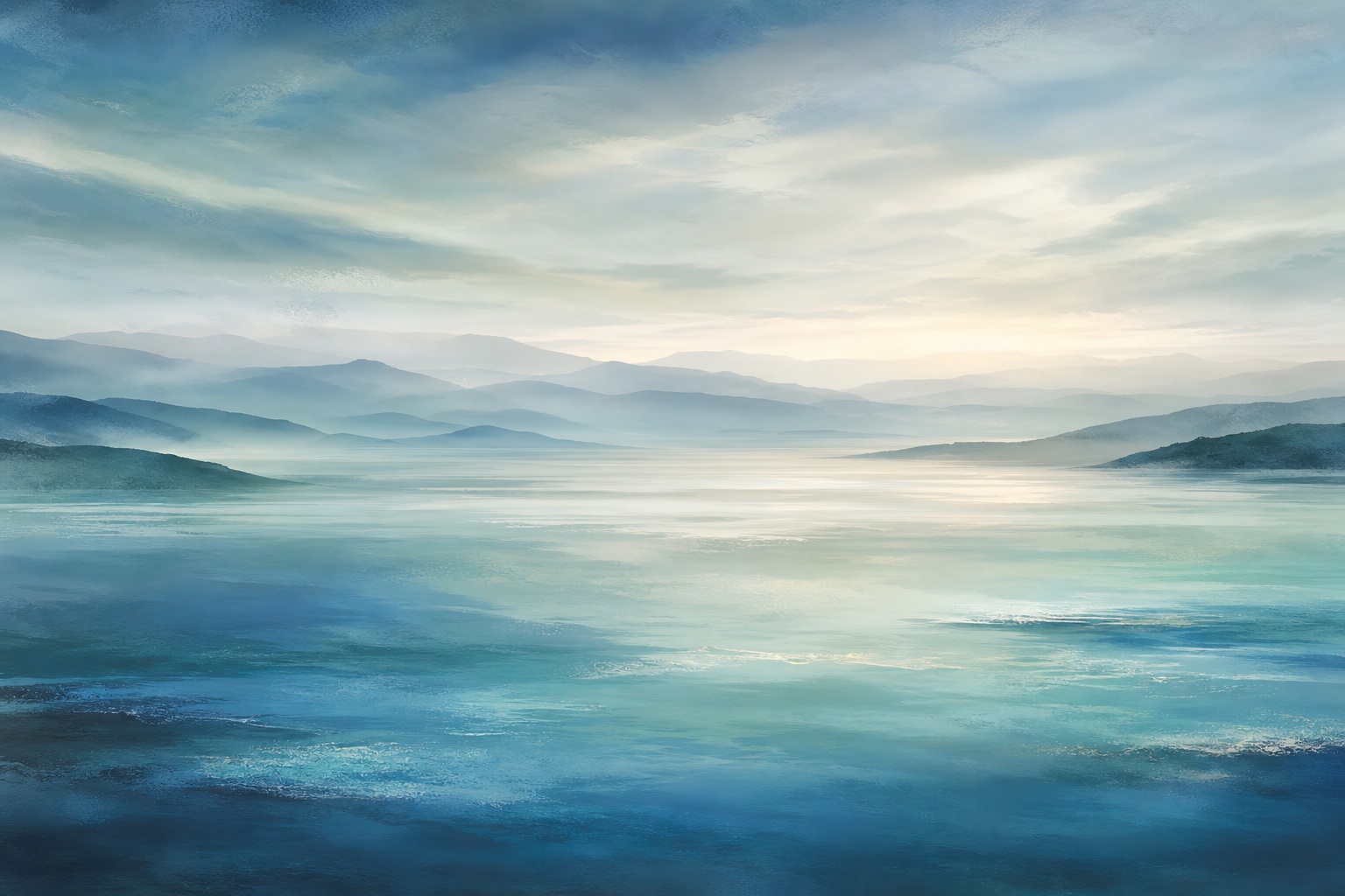 Preview for Coastal Blue Dawn Haze Background
