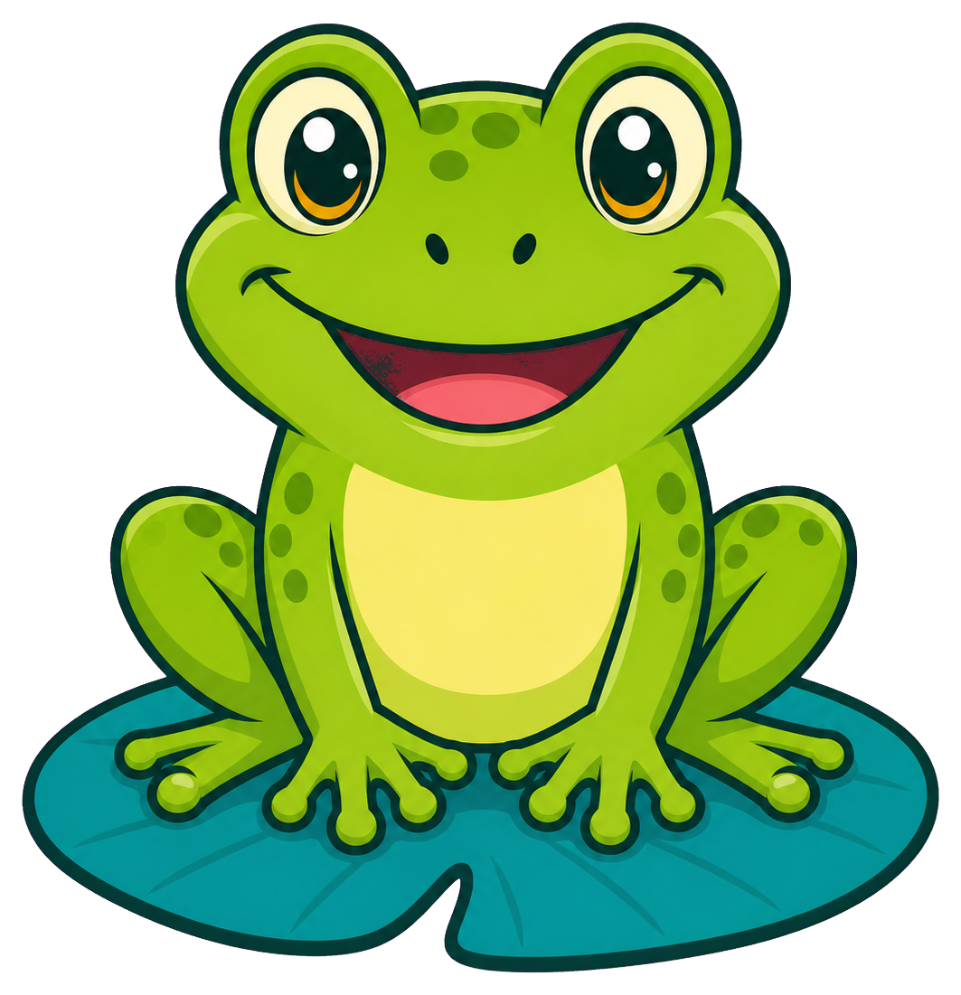 Preview for Cute Frog Sticker Graphic