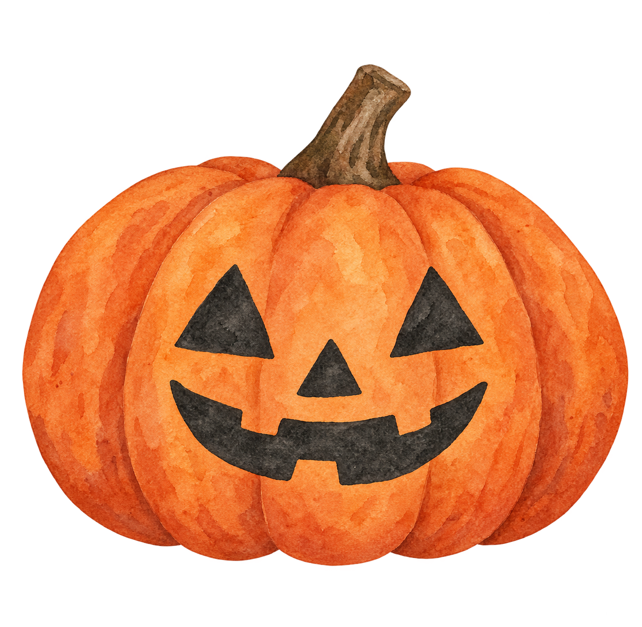 Preview for Round Folk Watercolor Jack O Lantern