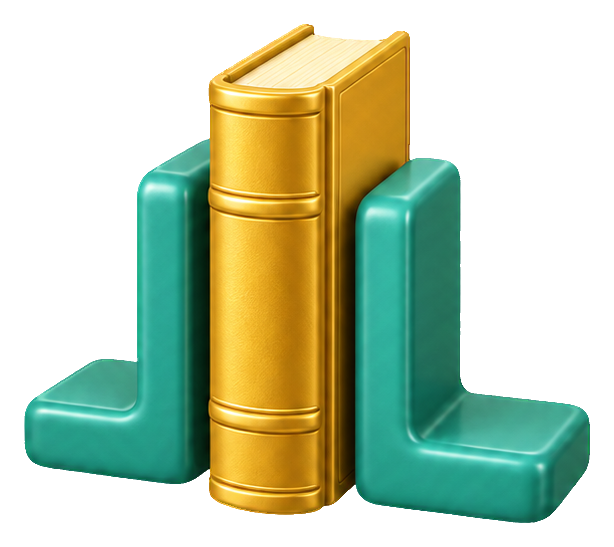 Preview for 3d Cozy Reading Bookend Pair