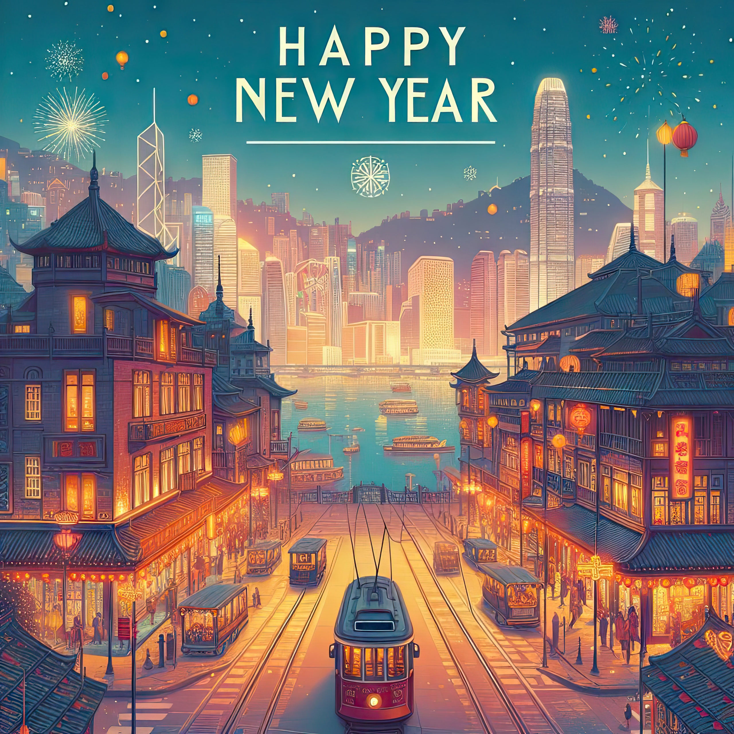 Preview for Happy-new-year-city-view-background-ce329