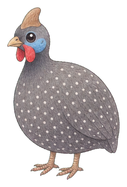 Preview for Guinea Fowl Sticker