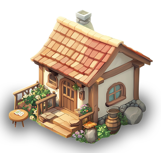 Preview for Cozy-cottage-illustration-building-sticker-82efb