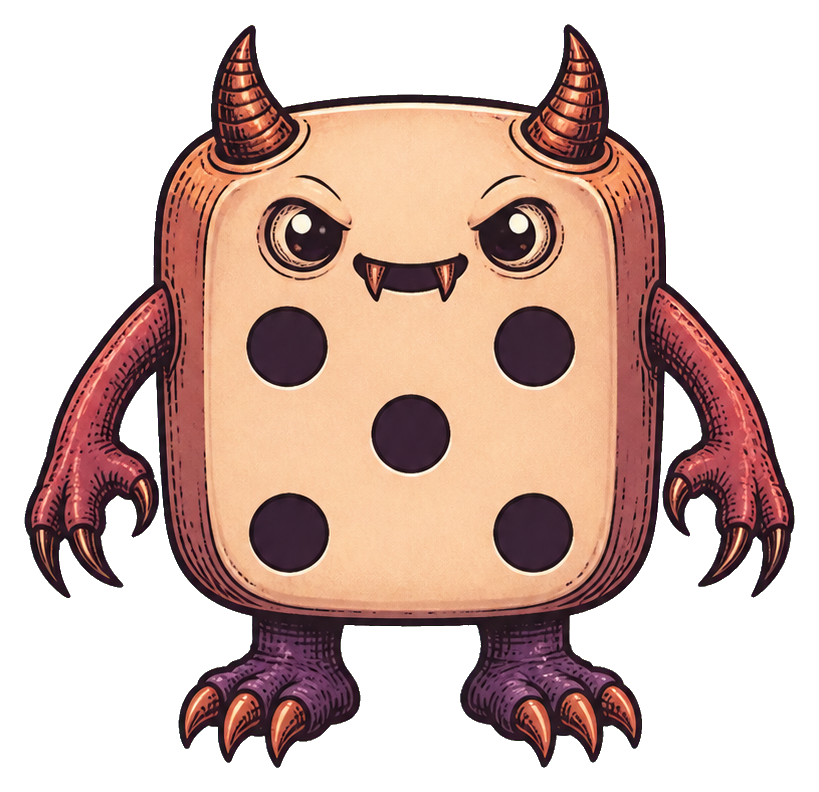 Preview for Dice Demon Sticker For Creepy Cute Designs