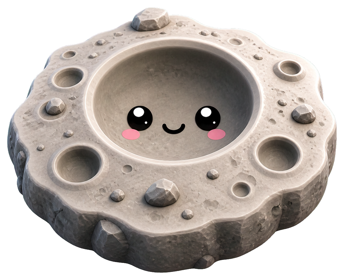 Preview for Moon Crater Sticker