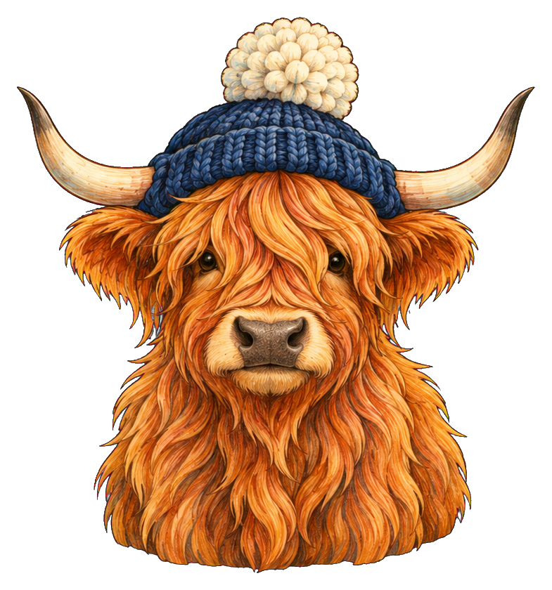 Preview for Highland Cow Cozy Beanie