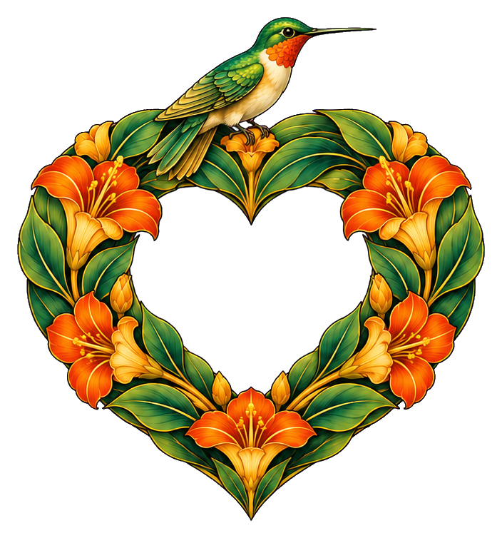 Preview for Hummingbird Heart Wreath