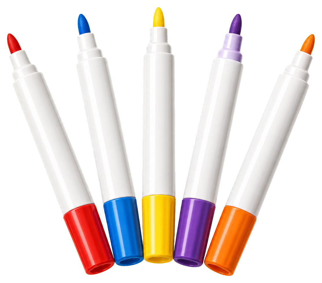 Preview for Marker Set Sticker For Back To School Designs