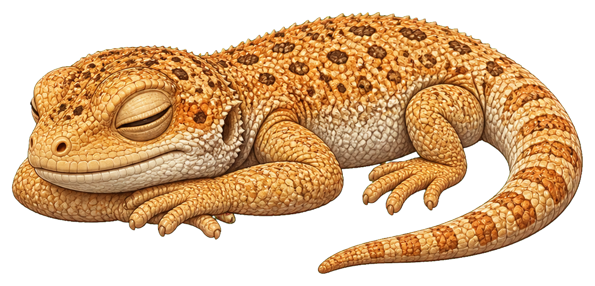 Preview for Sleepy Desert Lizard Sticker Graphic