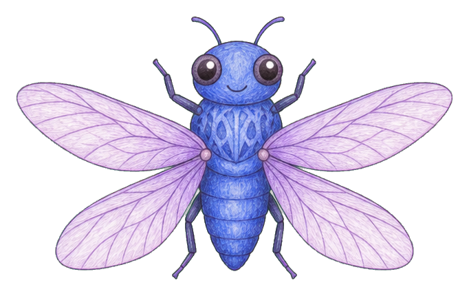 Preview for Blue Cicada Sticker