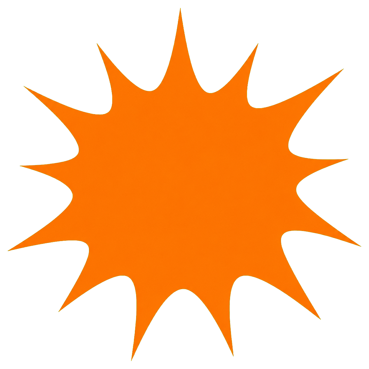 Preview for Orange Starburst Pop Sticker