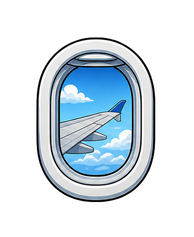 Preview for Airplane Window Sticker