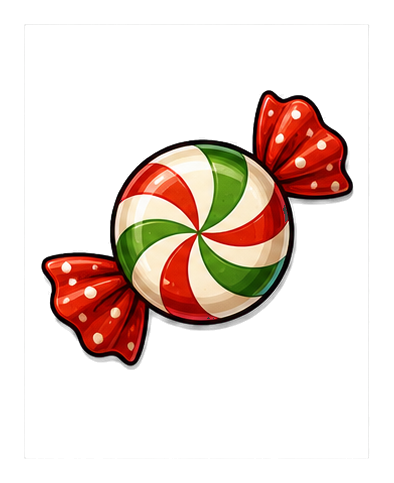 Preview for Ribbon Candy Christmas Sticker