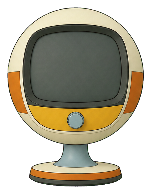 Preview for Space Age Orb Television Sticker