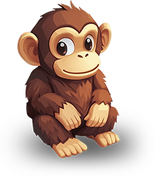 Preview for Cartoon-monkey-illustration-animal-sticker-13d9f