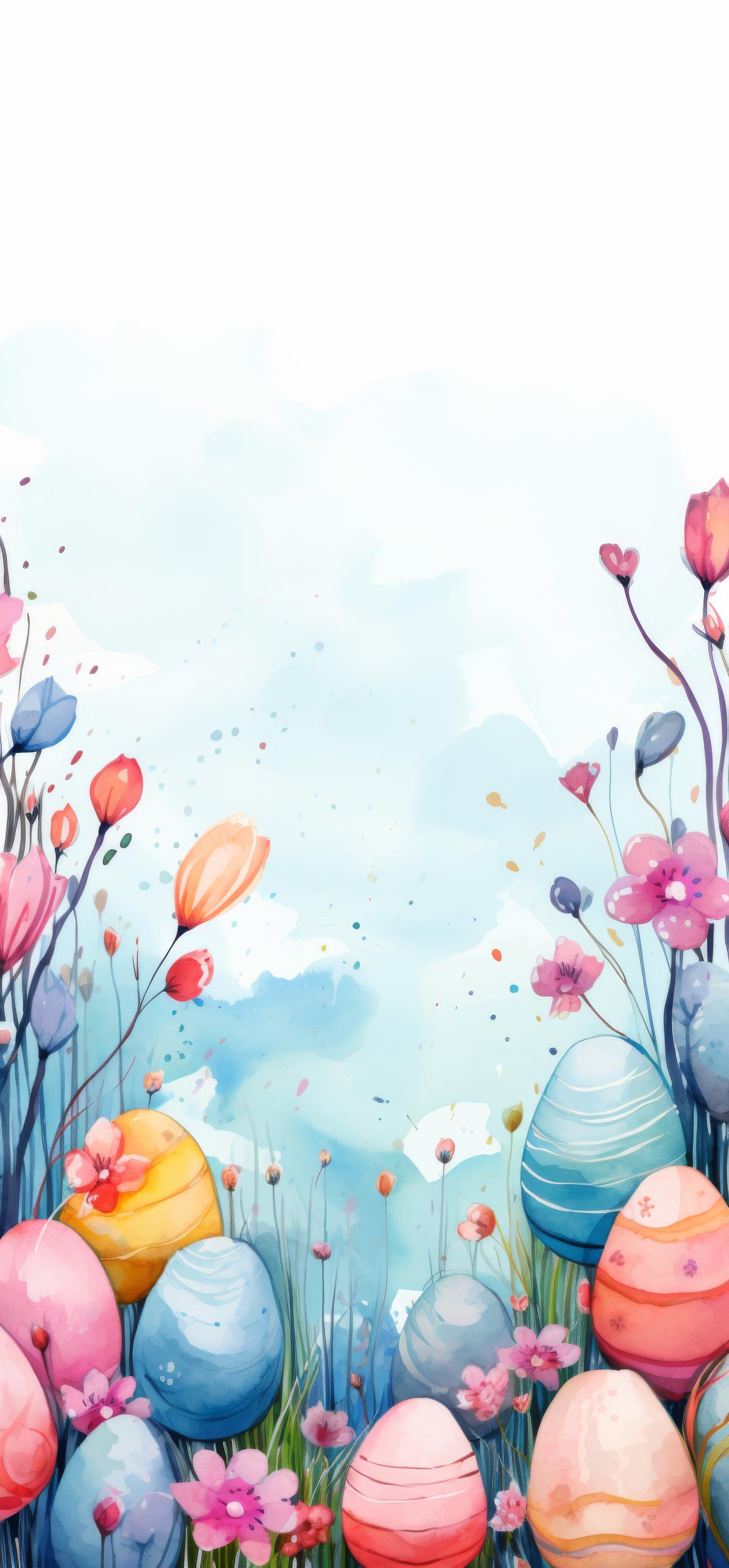 Preview for Easter-eggs-in-blooming-garden-easter-phone-background-2284b