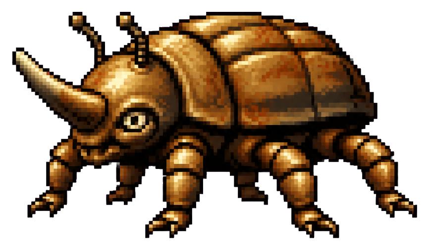 Preview for Bronze Cave Beetle Sprite Sticker