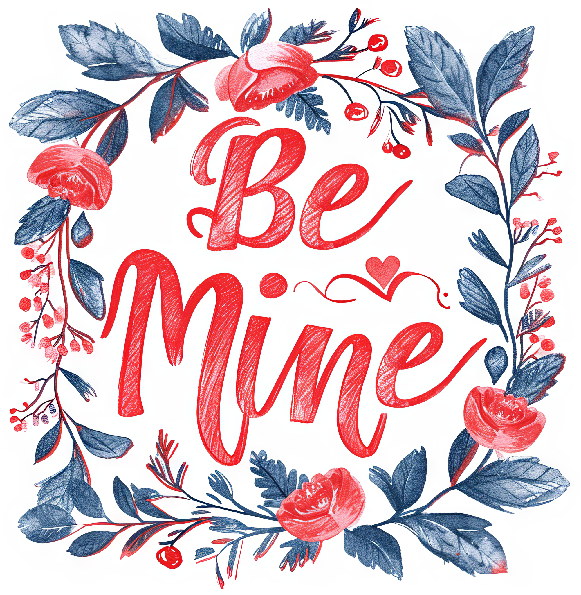 Preview for Be-mine-valentines-day-gift-sticker-17e5e