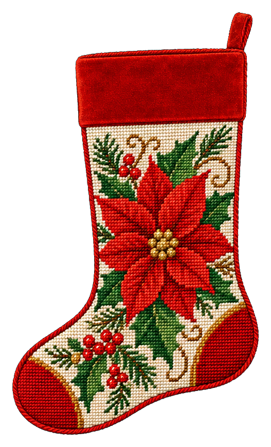 Preview for Poinsettia Flower Stocking