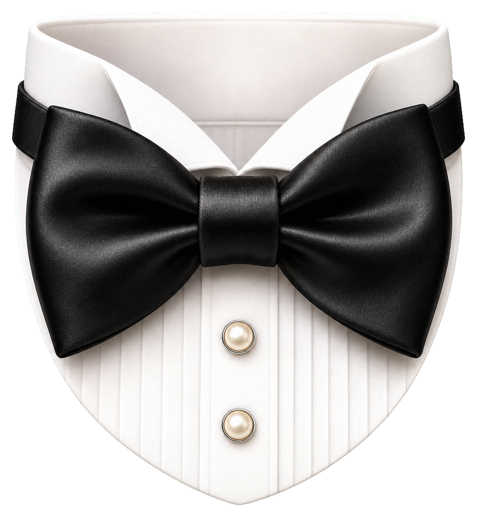 Preview for Tuxedo Bowtie Sticker For Wedding Designs