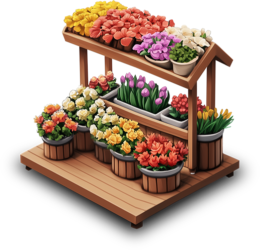 Preview for Colorful-flower-stand-display-hardscape-sticker-6fc60