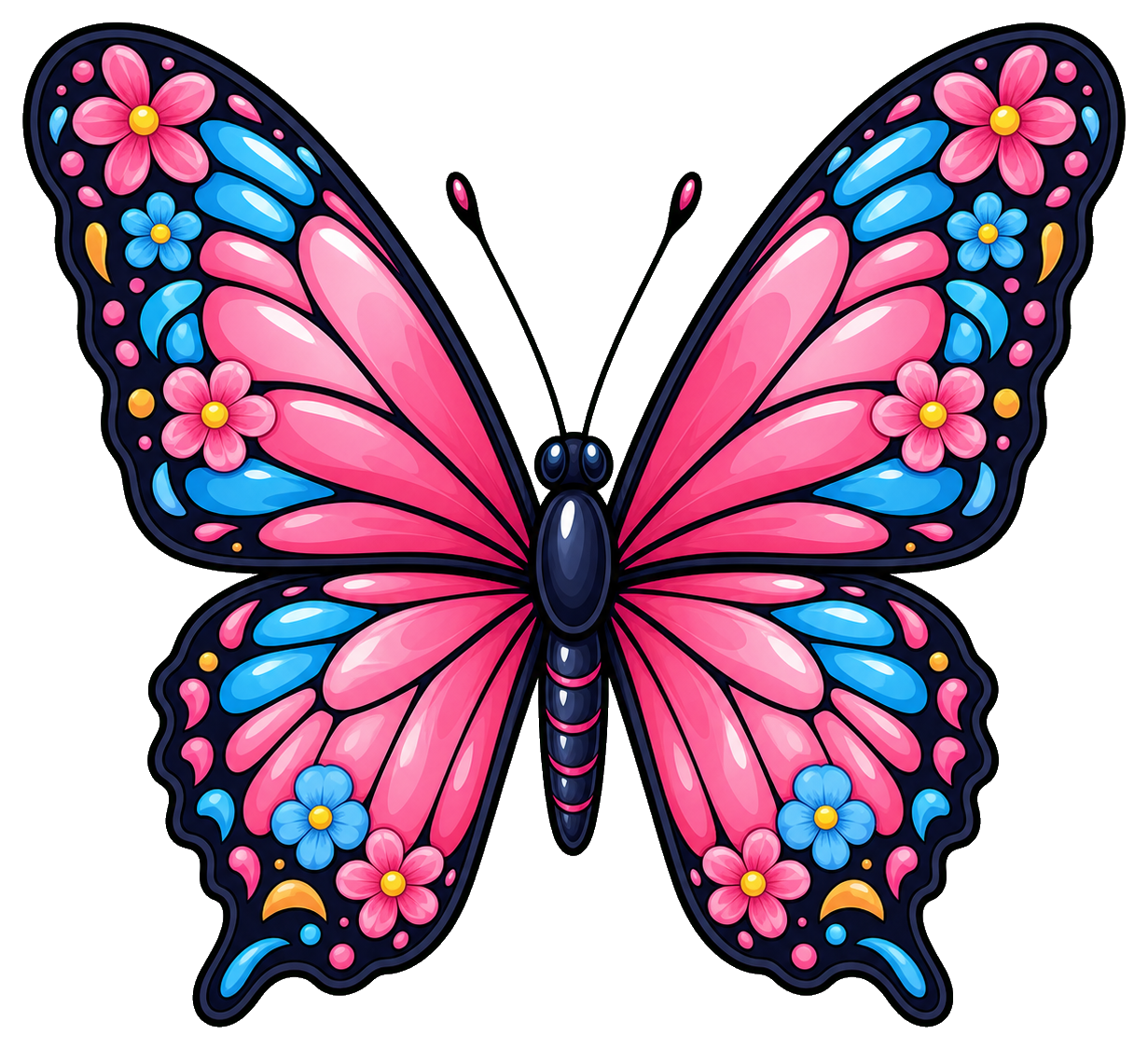 Preview for Rosy Blue Butterfly Sticker