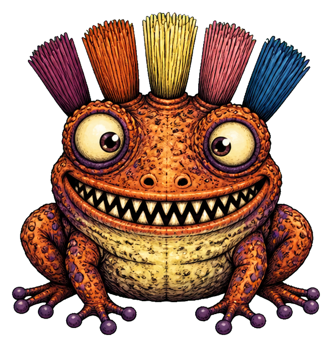 Preview for Toothbrush Toad Sticker
