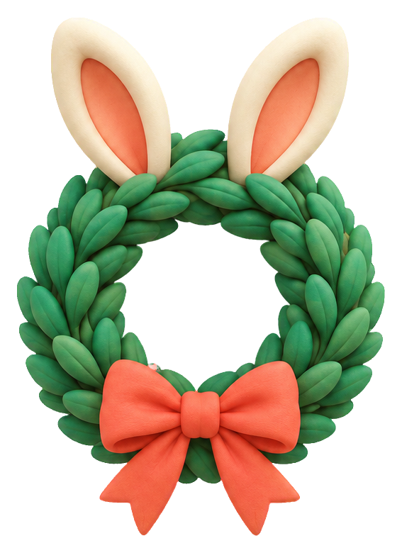 Preview for Easter Garden Bunny Wreath