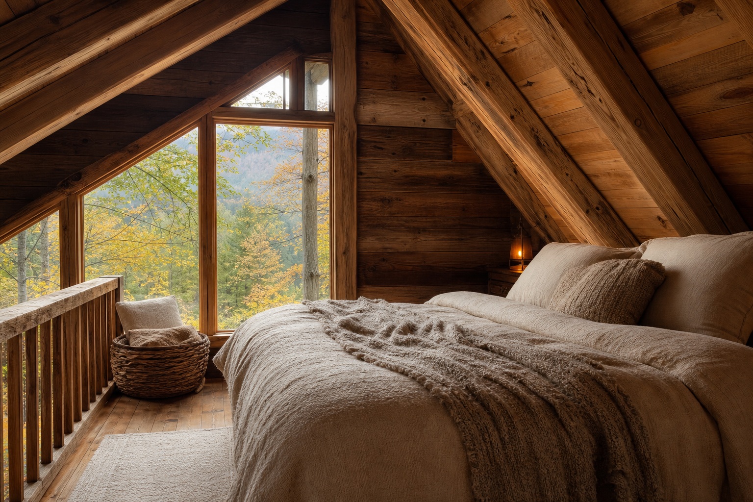 Preview for Cabin Loft Wood Beams Background