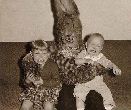 Preview for Vintage-easter-bunny-photo-easter-meme-background-bf218