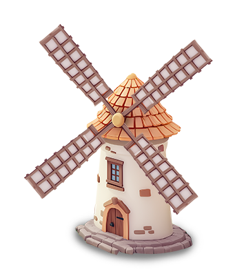 Preview for Vintage-windmill-icon-building-sticker-138d1