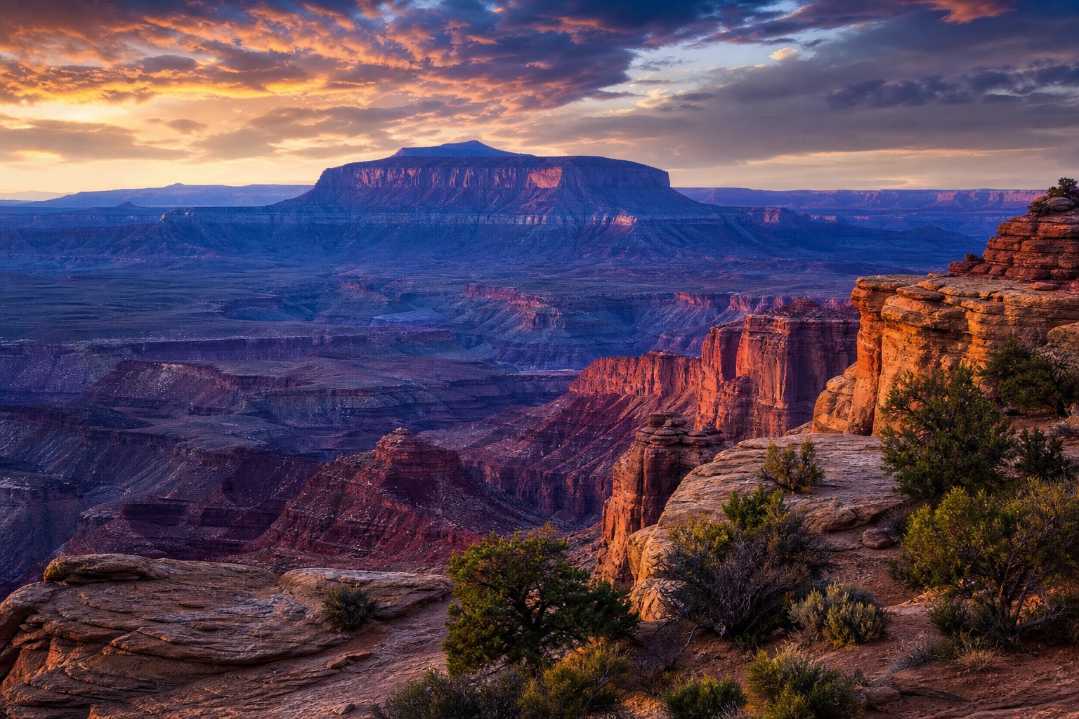 Preview for Canyon Desert Horizon Stock Background