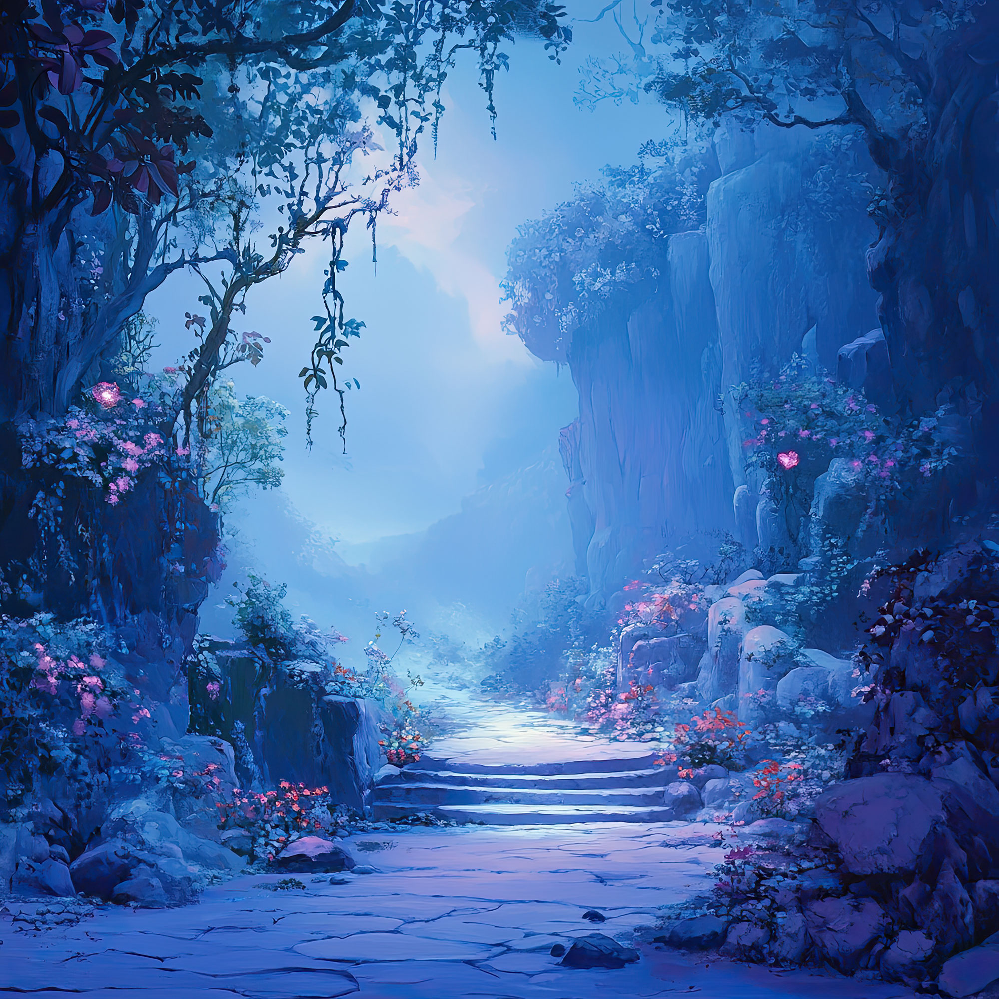 Preview for Mystical-forest-pathway-nature-backdrop-background-459f0