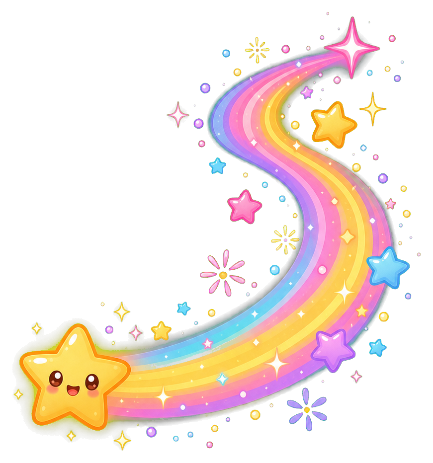 Preview for Star Trail Sparkle Sticker Graphic
