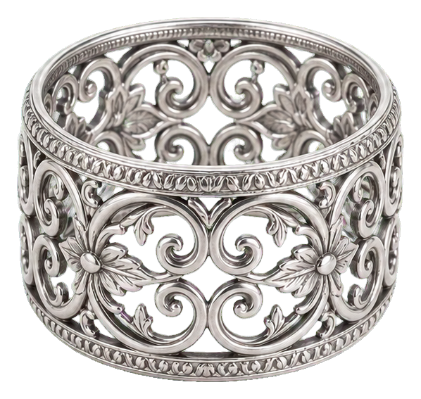 Preview for Silver Ornate Napkin Ring Sticker