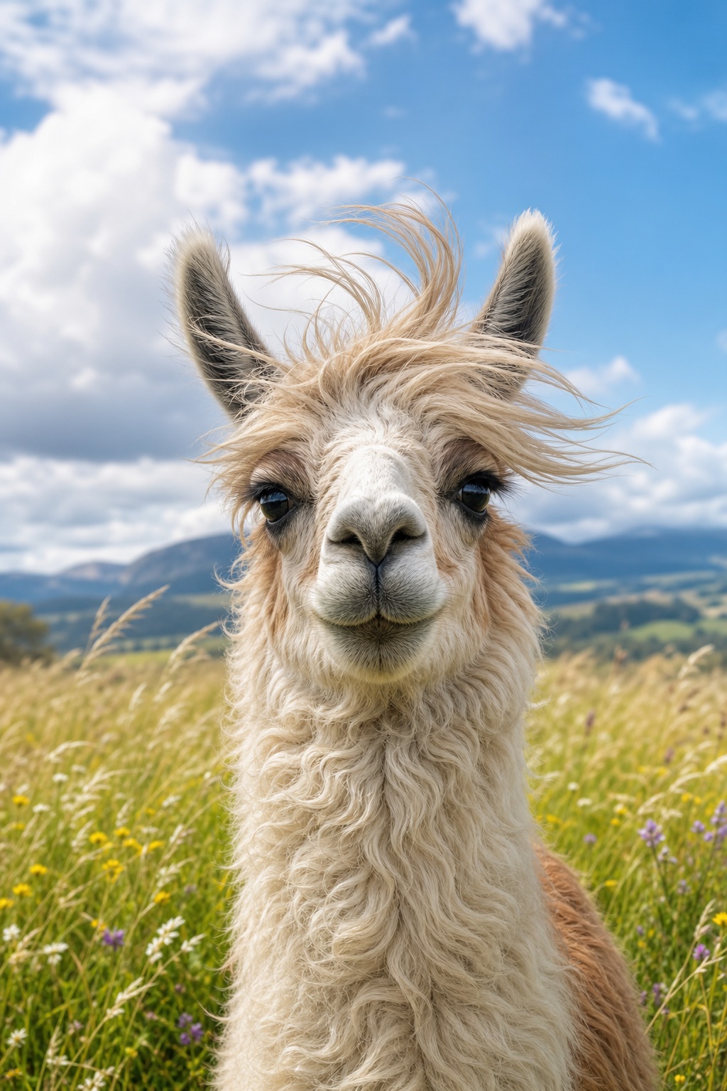 Preview for Cute Llama Stock Background For Animal Memes