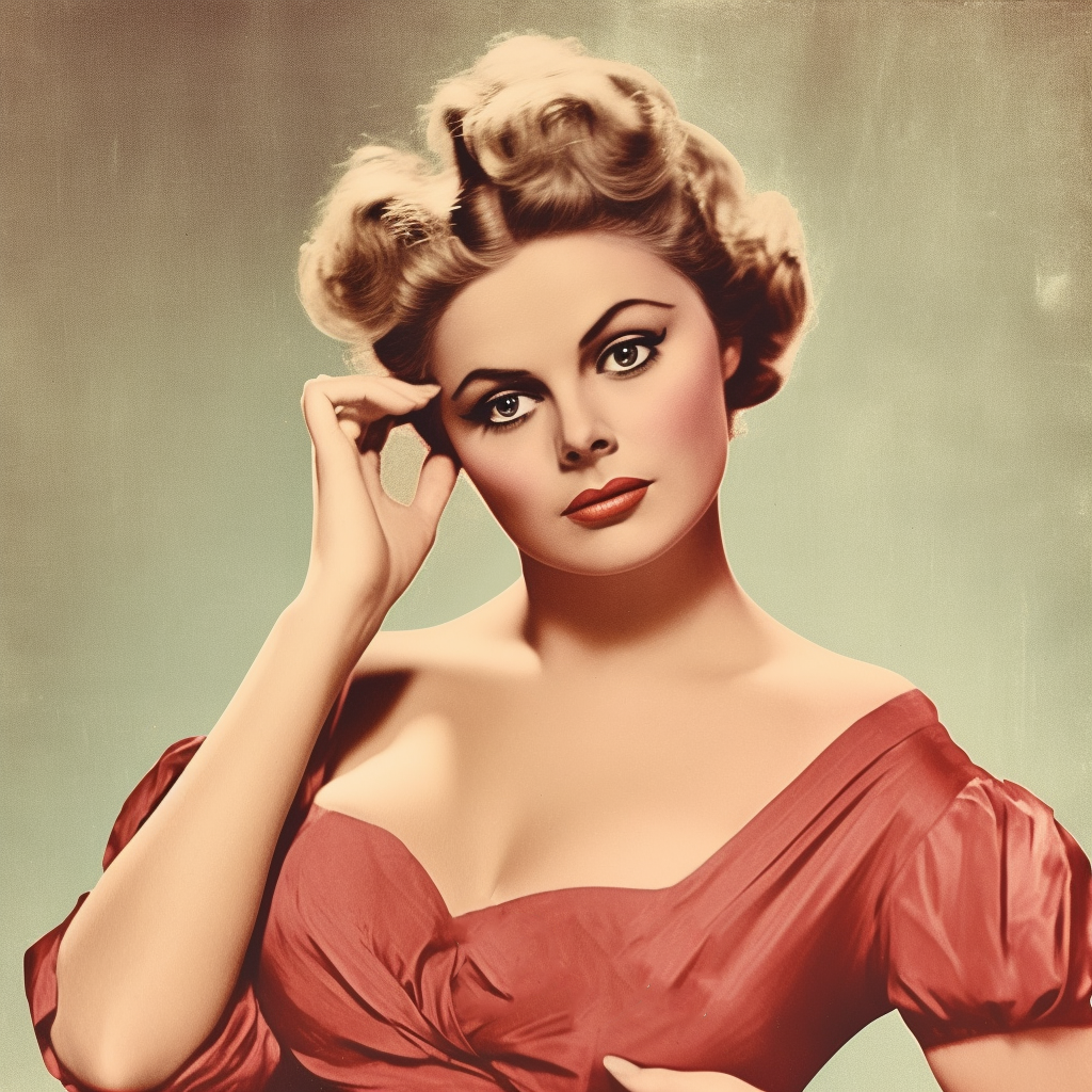 Preview for Vintage-glamour-portrait-vintage-meme-background-893d0