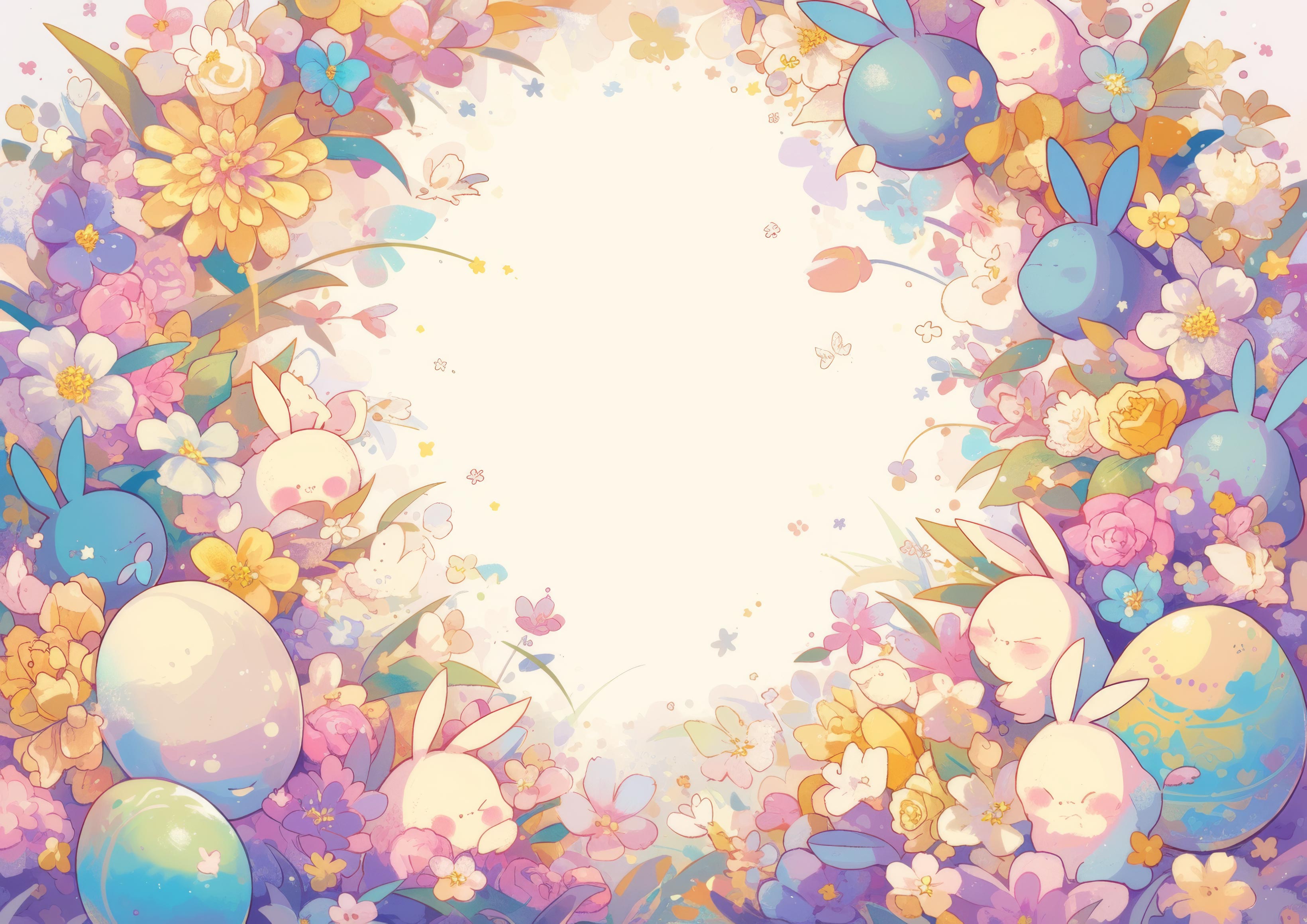 Preview for Easter-floral-frame-background-2e7a7