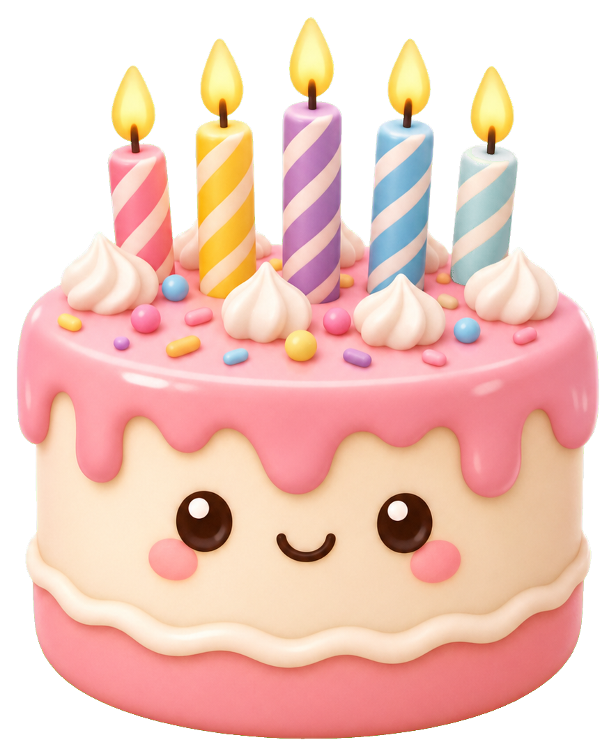 Preview for Birthday Cake Sticker For Party Designs