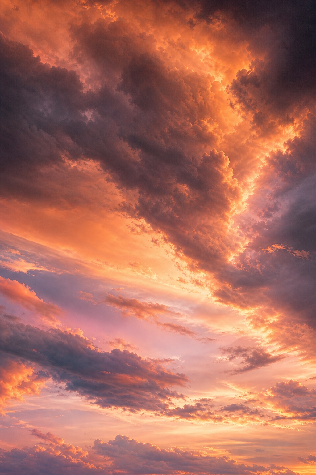 Preview for Dreamy Apricot Storm Sky Background