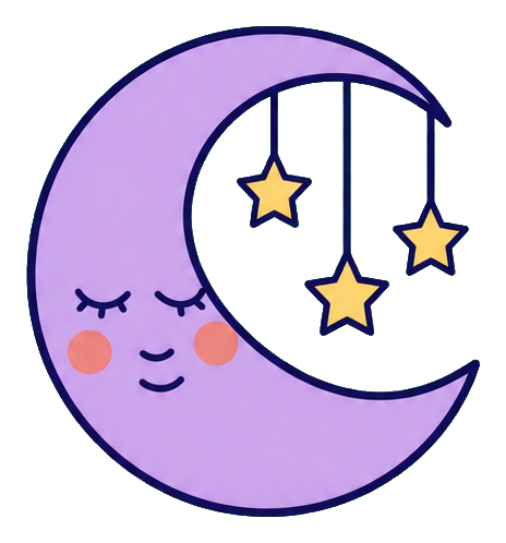 Preview for Sleeping Lavender Moon Sticker
